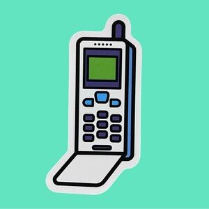 Retro Flip Phone Sticker